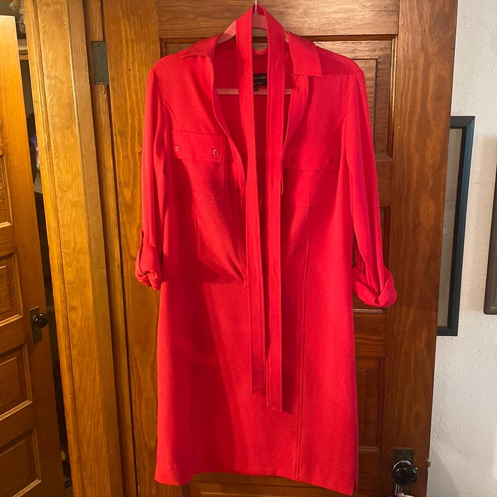 Hot pink dress